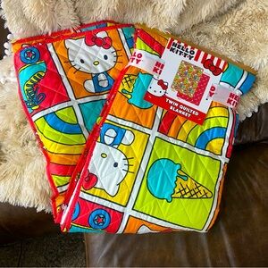 Hard to find - Hello Kitty Twin Quilted Blanket Double Sided 60X90